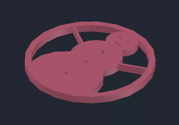 Christmas Coaster - Snowman 3D print model_0