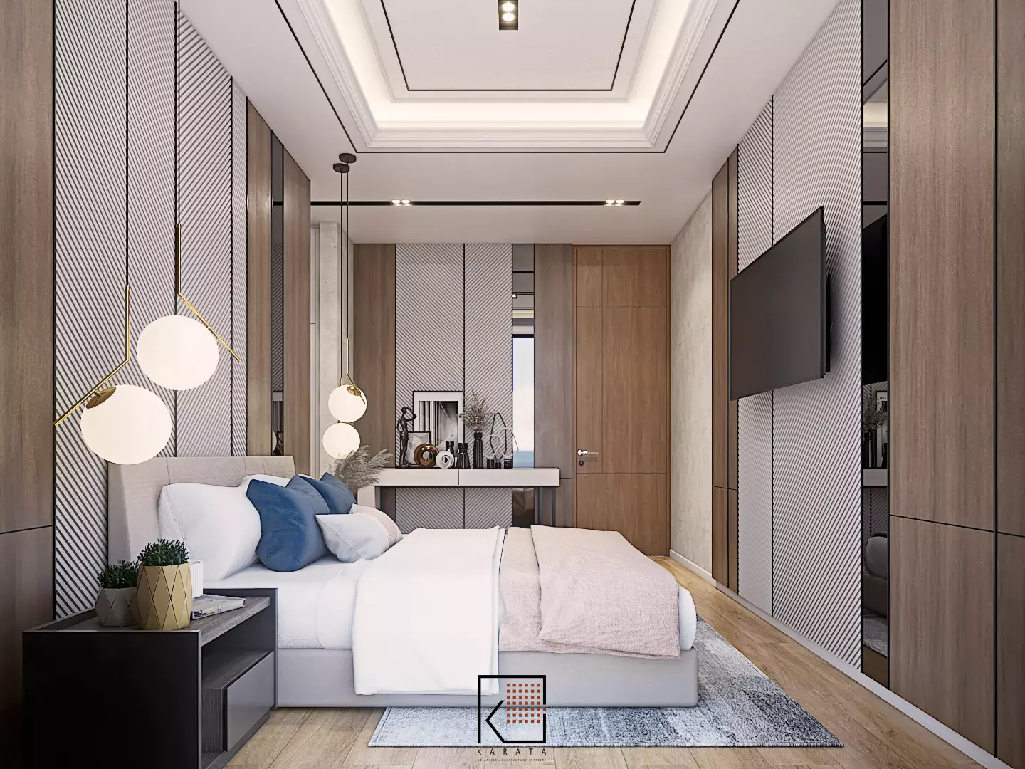 Design Bedroom Modern Lyndon 3D model_0