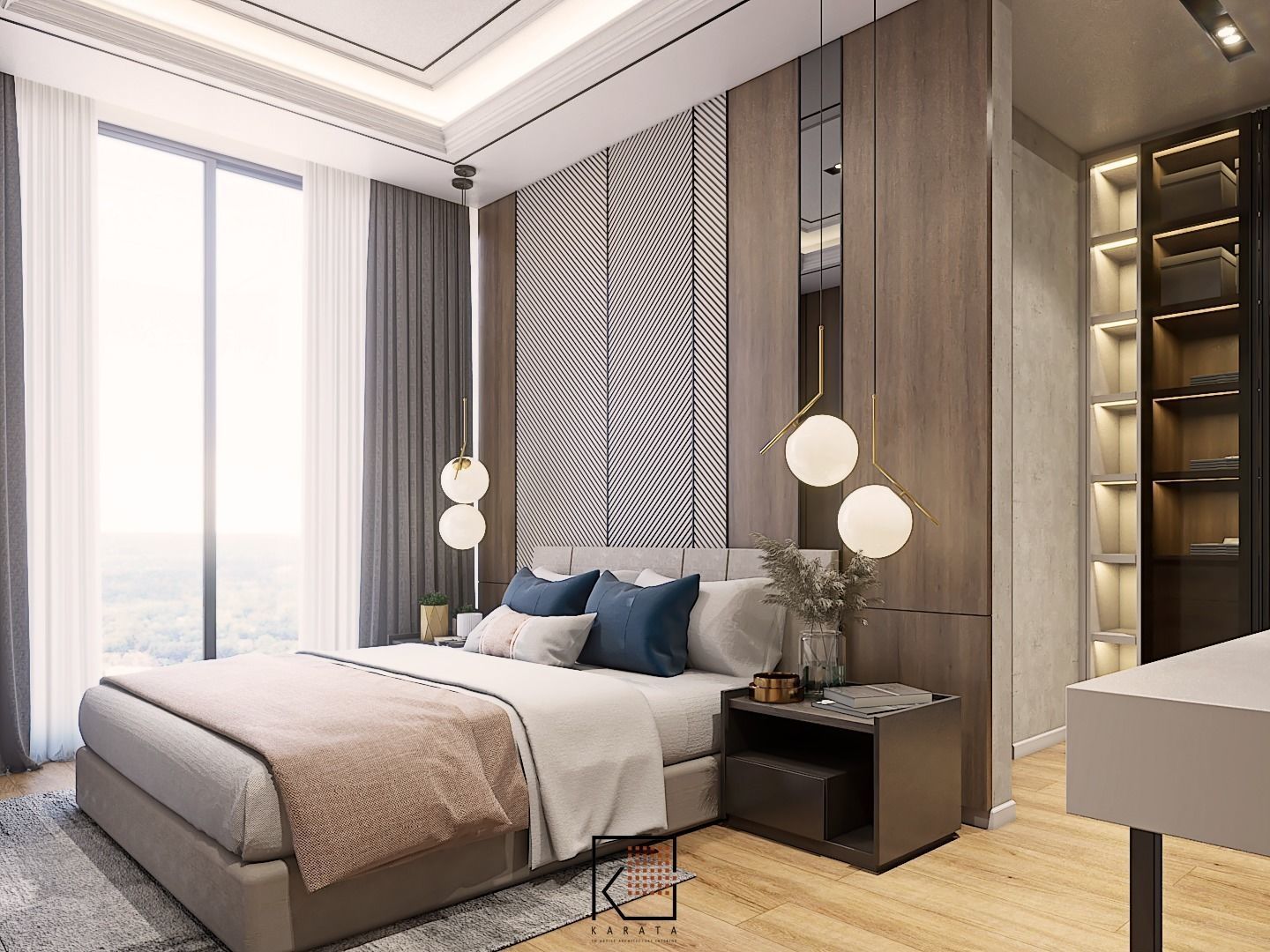 Design Bedroom Modern Lyndon 3D model_3