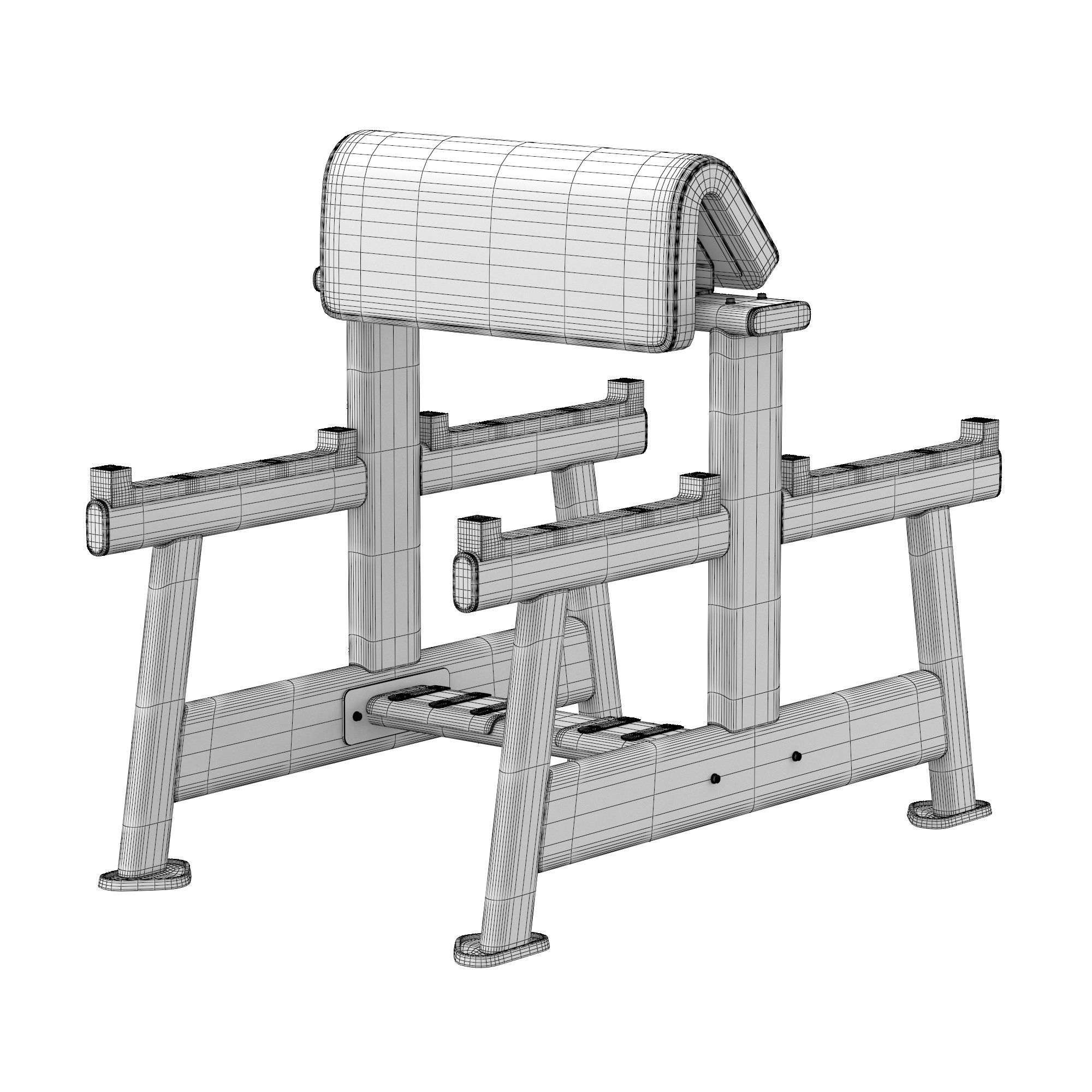 E-7044 Seated Preacher Curl 3D model_5