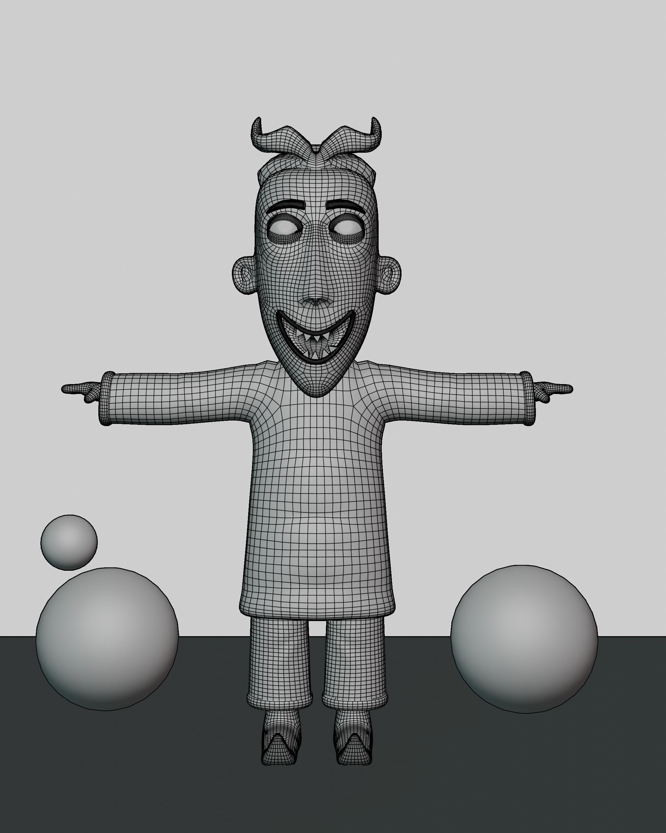 Lock - the strange world of jack Low-poly 3D model_5