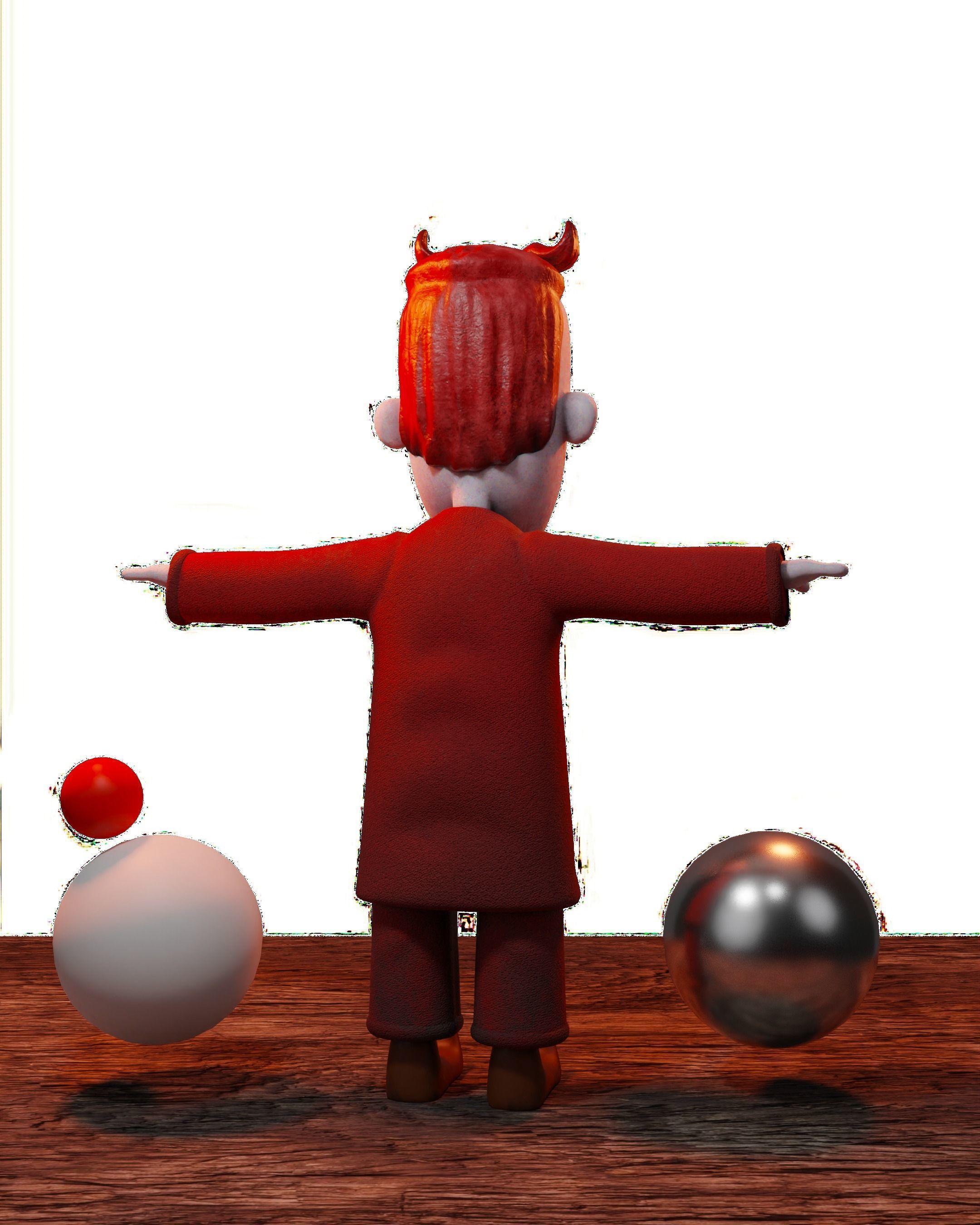 Lock - the strange world of jack Low-poly 3D model_2