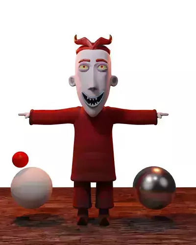 Lock - the strange world of jack Low-poly 3D model