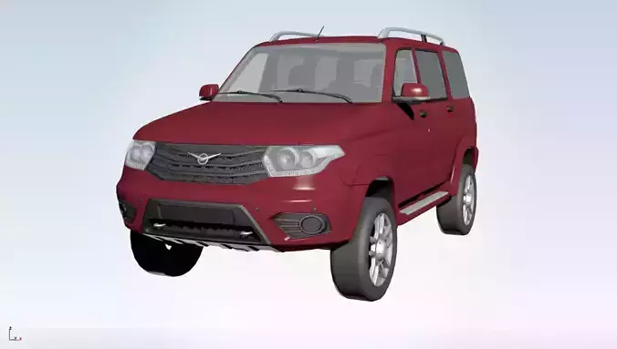 2015 Uaz Patriot Low-poly 3D model