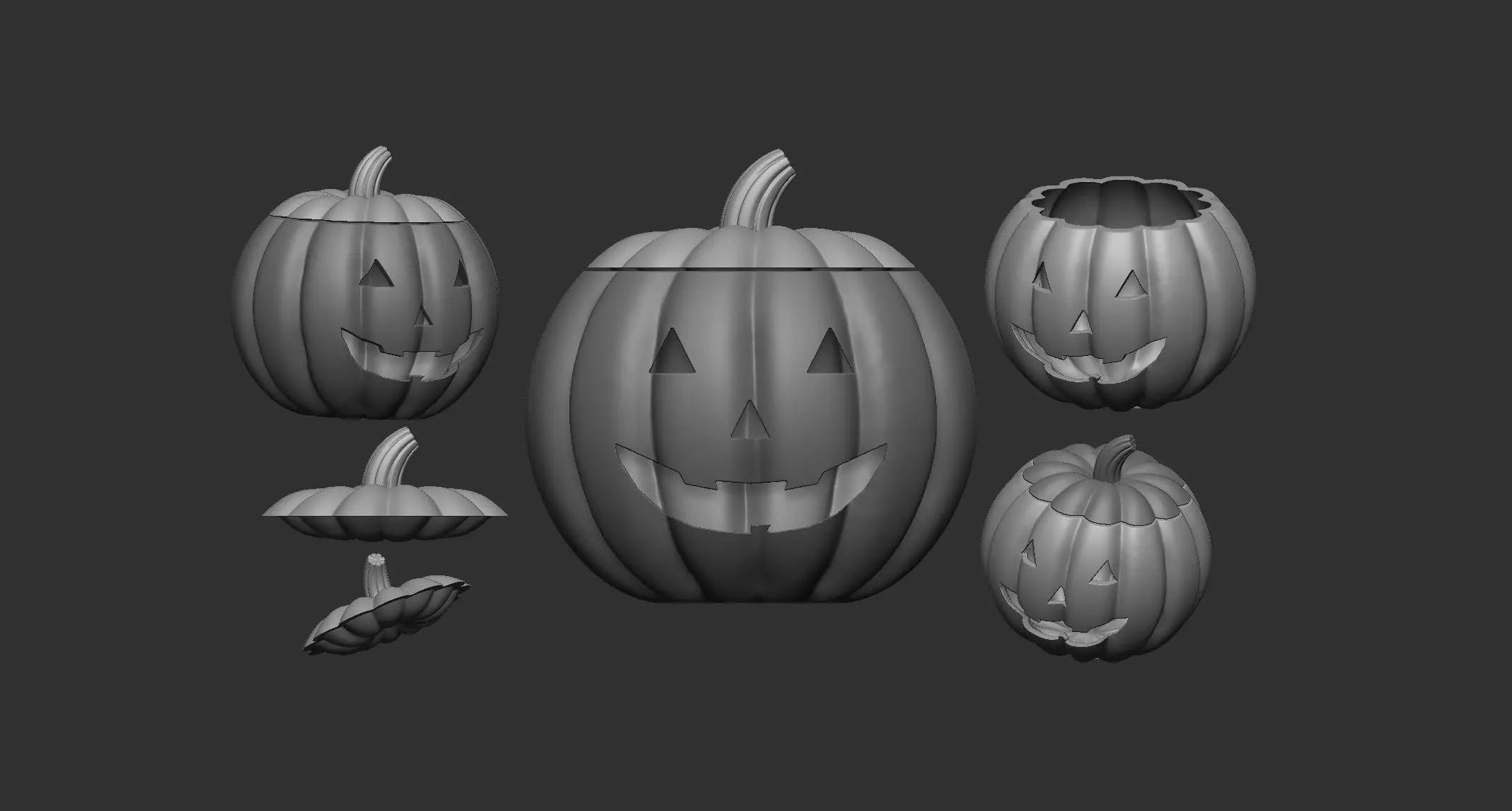 Pumpkin pot Free 3D print model