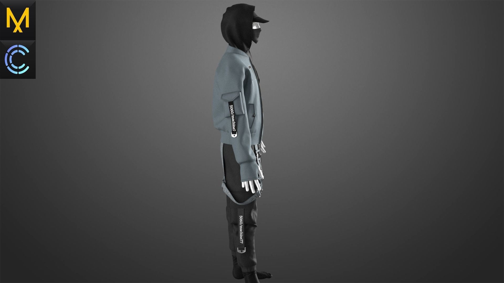 Streetwear Male OBJ mtl FBX ZPRJ 3D model_6