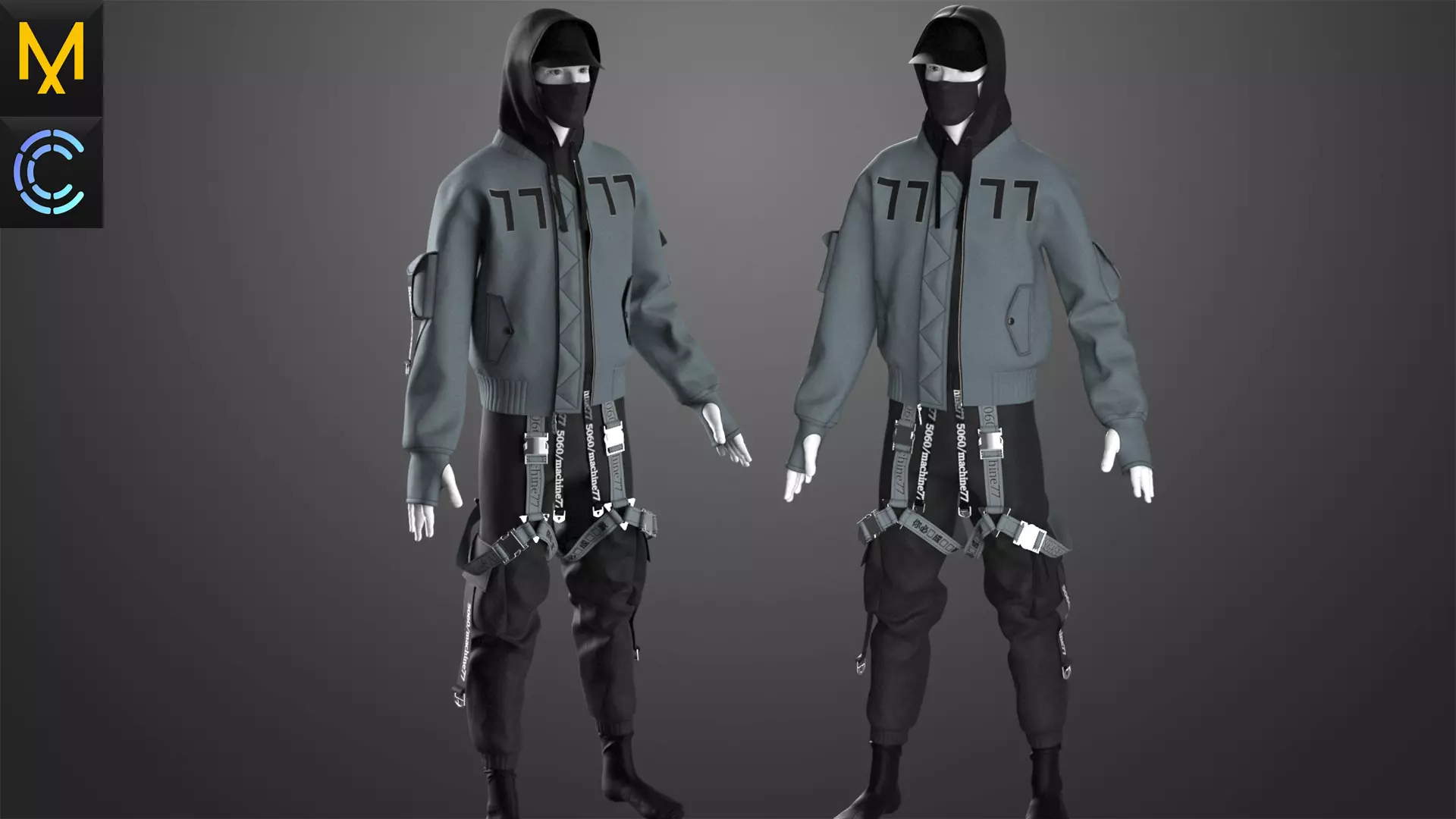 Streetwear Male OBJ mtl FBX ZPRJ 3D model_0
