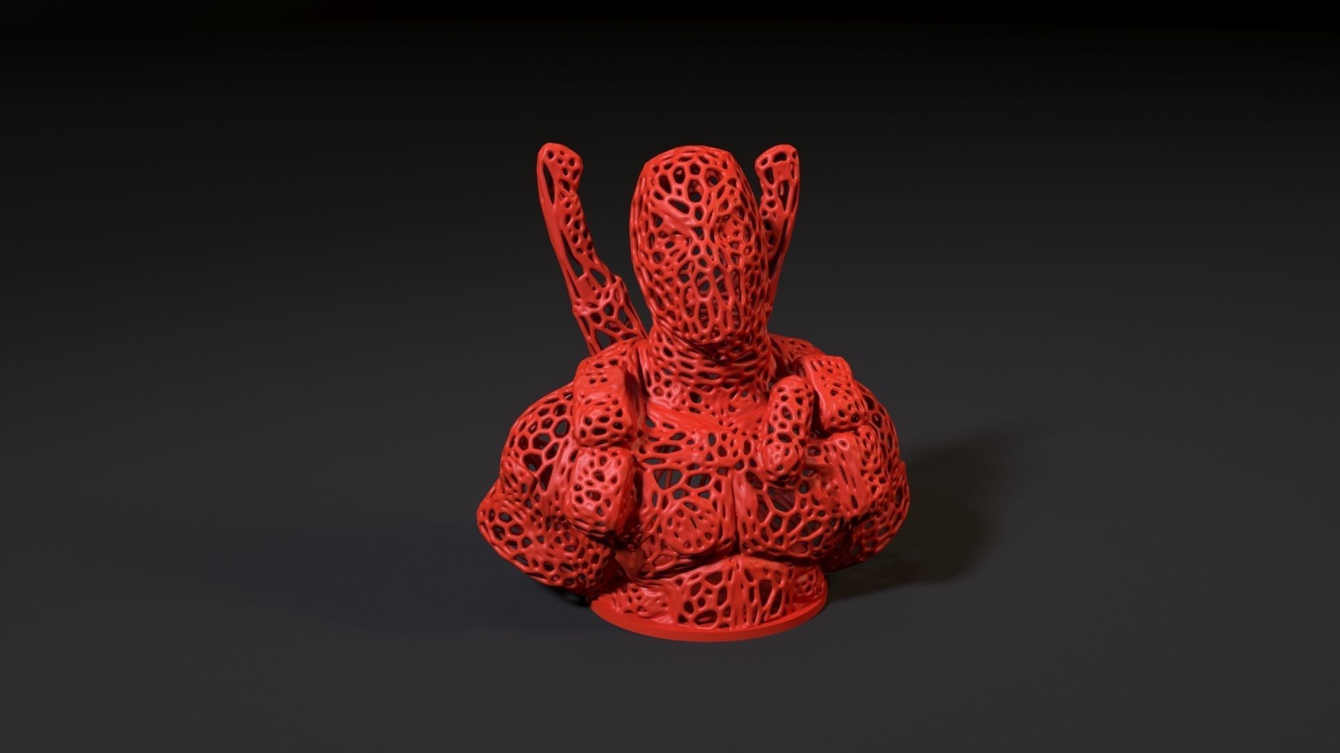 Deadpool 2 sculpture 3D print model_9