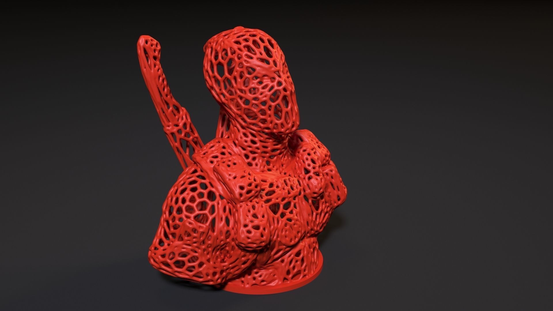 Deadpool 2 sculpture 3D print model_7