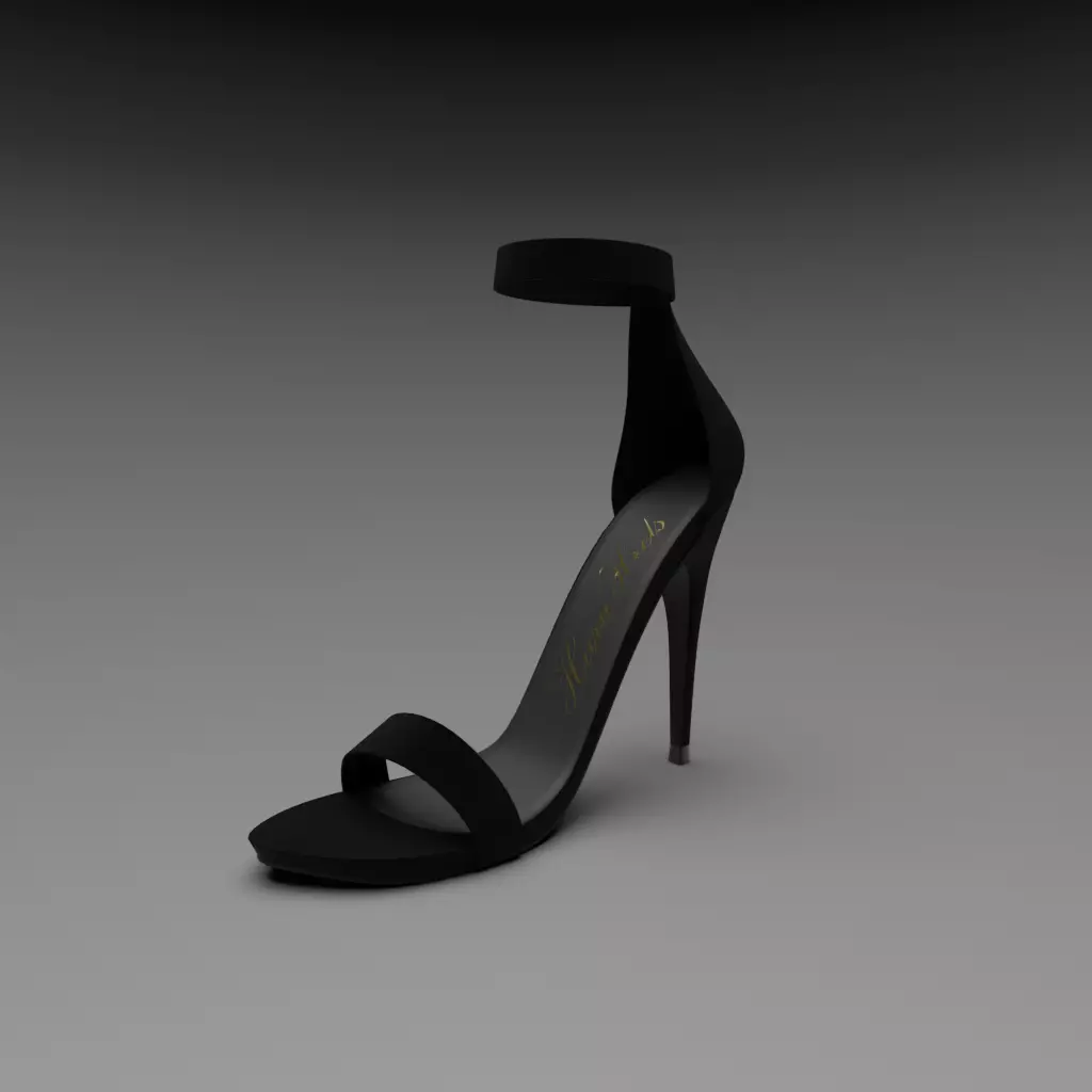 3D High Heels - Ankle Strap Sandal High Heels Free 3D model