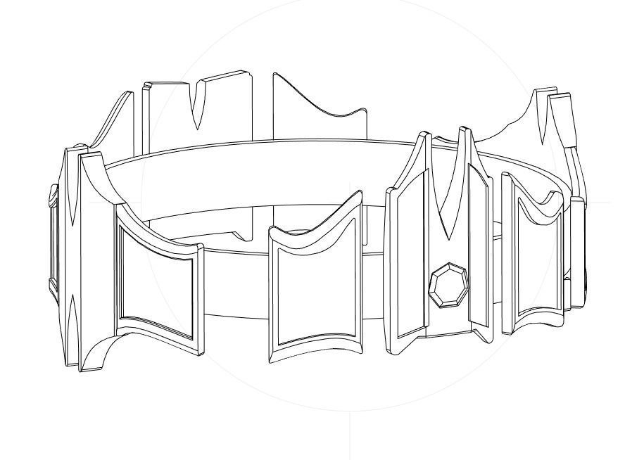 Targaryen Crown - Aegon The Conqueror - House Of The Dragon 3D print model_14