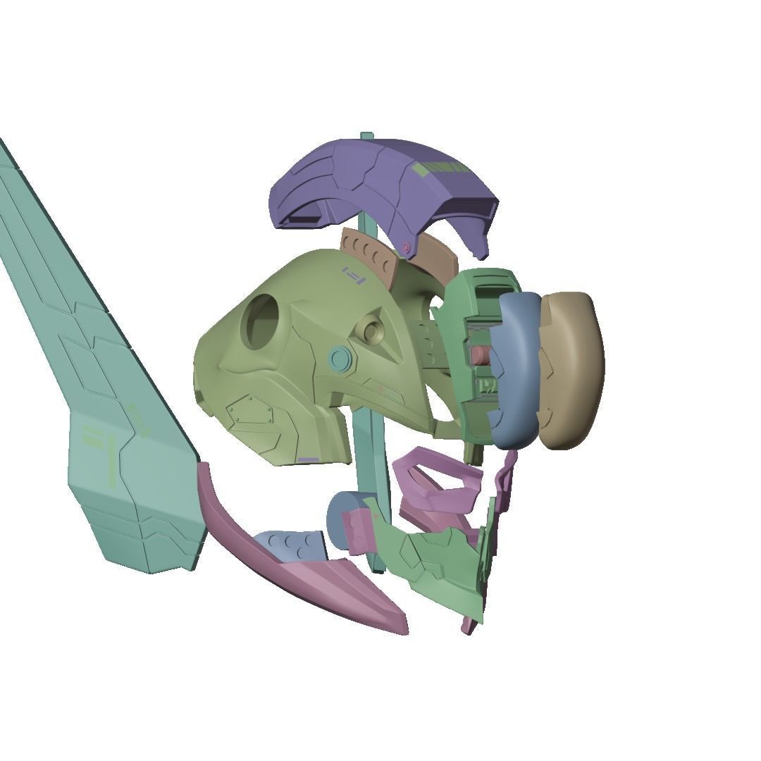  XFG-02 Lfrith Gundam for 3d printing and Cosplay 3D print model_8