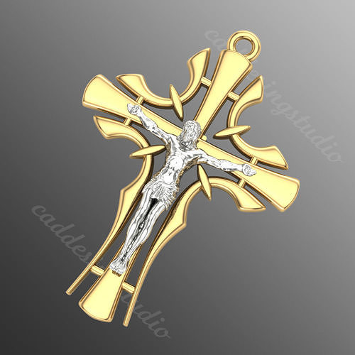 Pendant cross od45 3D print model