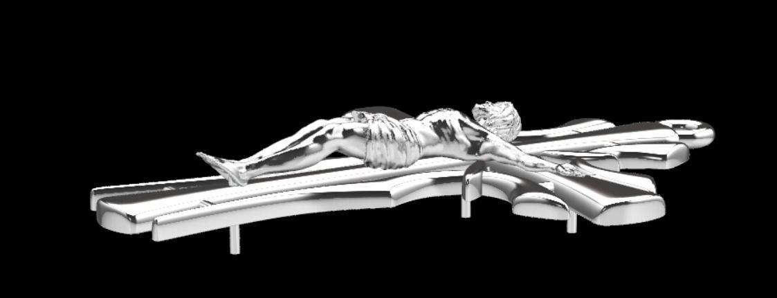Pendant cross od45 3D print model_14