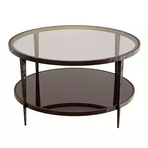 Crate and Barrel Clairemont Round Coffee Table