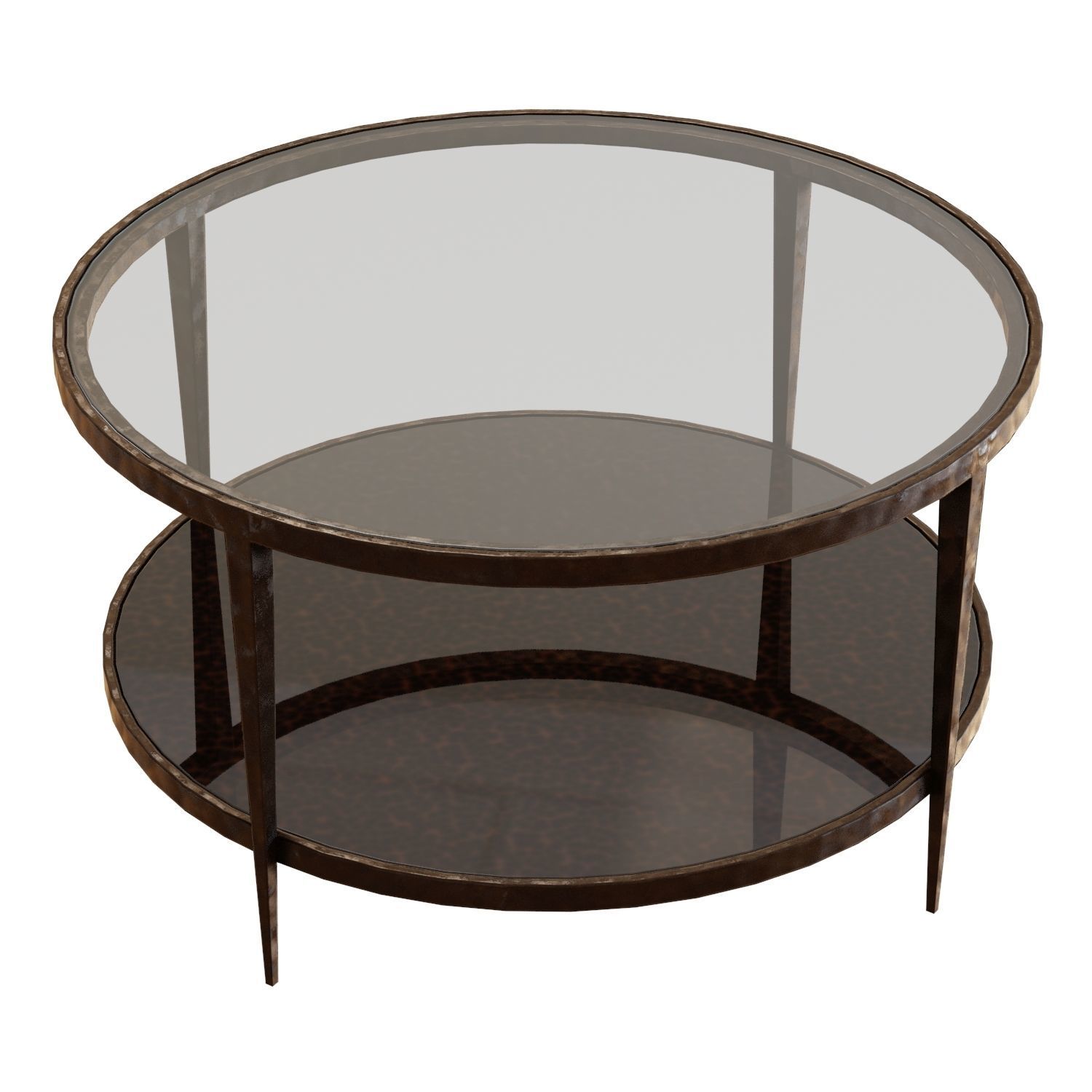 Crate and Barrel Clairemont Round Coffee Table 3D model_1