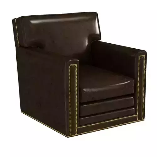 A Rudin 715 Lounge Club Leather Chair