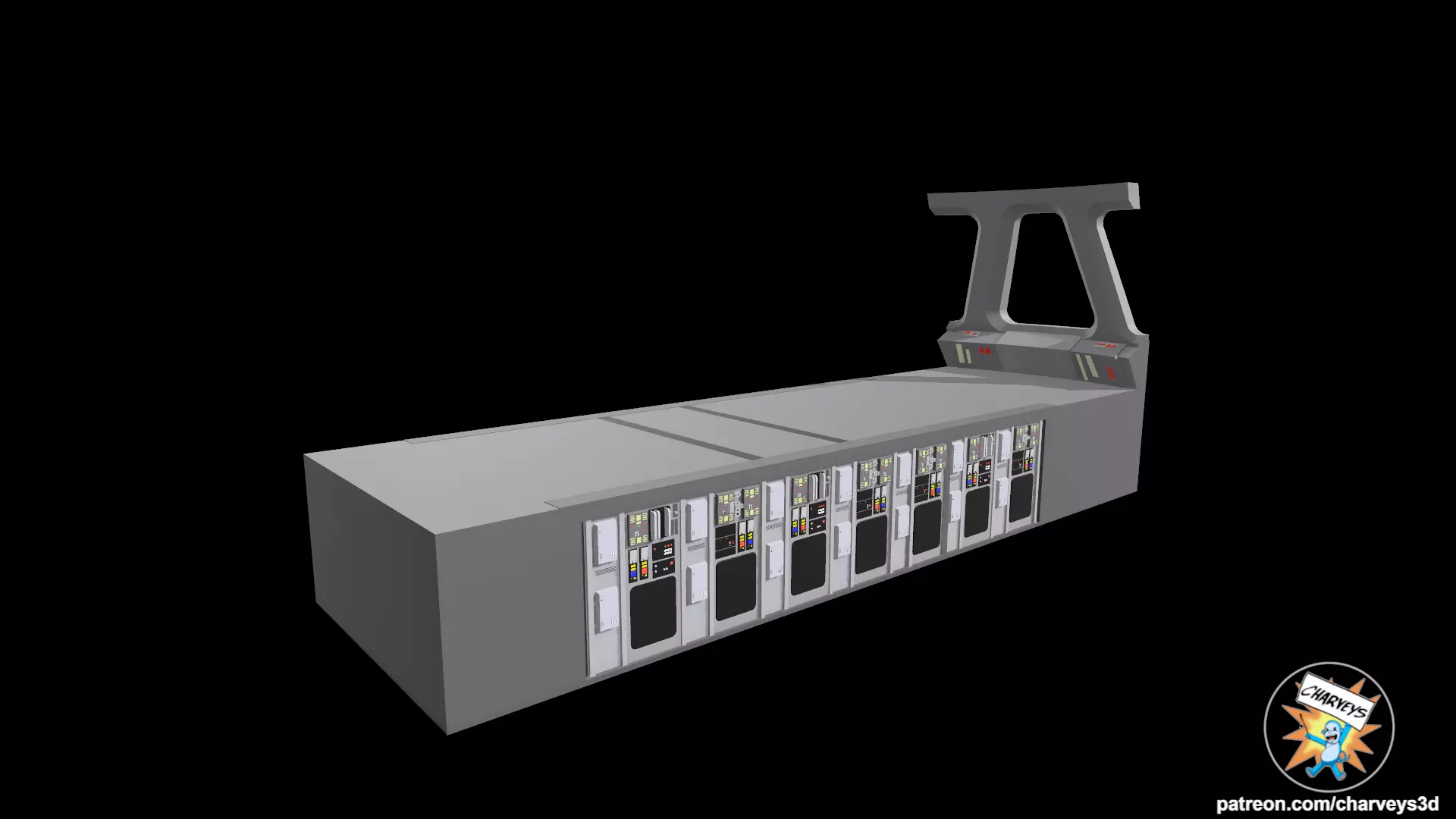 Star Wars Star Destroyer Bridge Diorama for action figures 3D print model_18