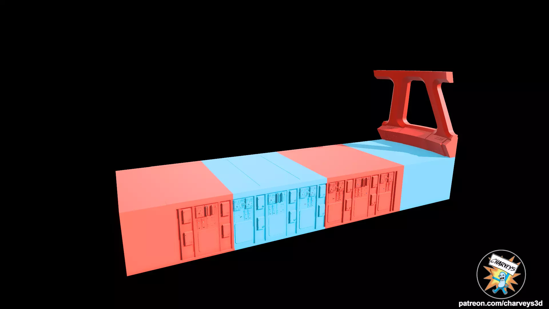 Star Wars Star Destroyer Bridge Diorama for action figures 3D print model_19
