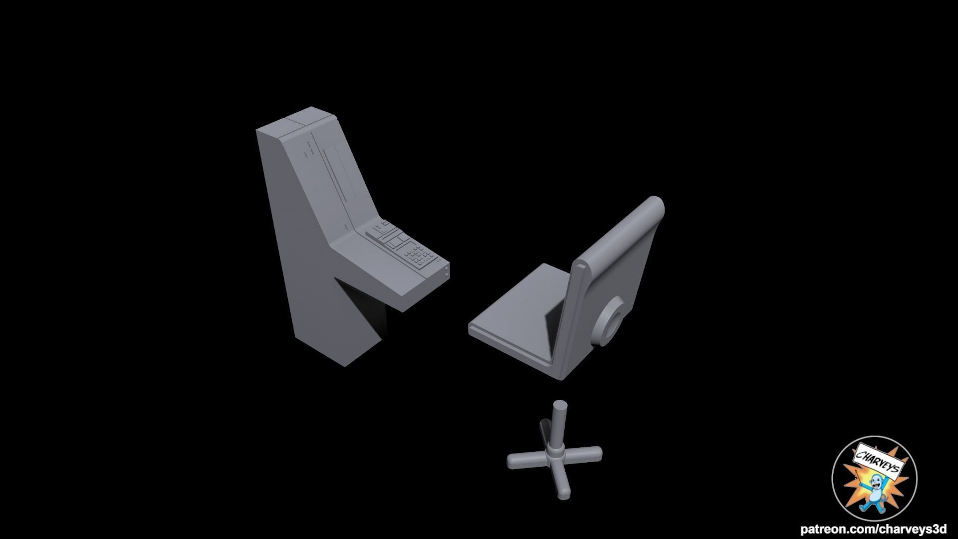 Star Wars Star Destroyer Bridge Diorama for action figures 3D print model_21