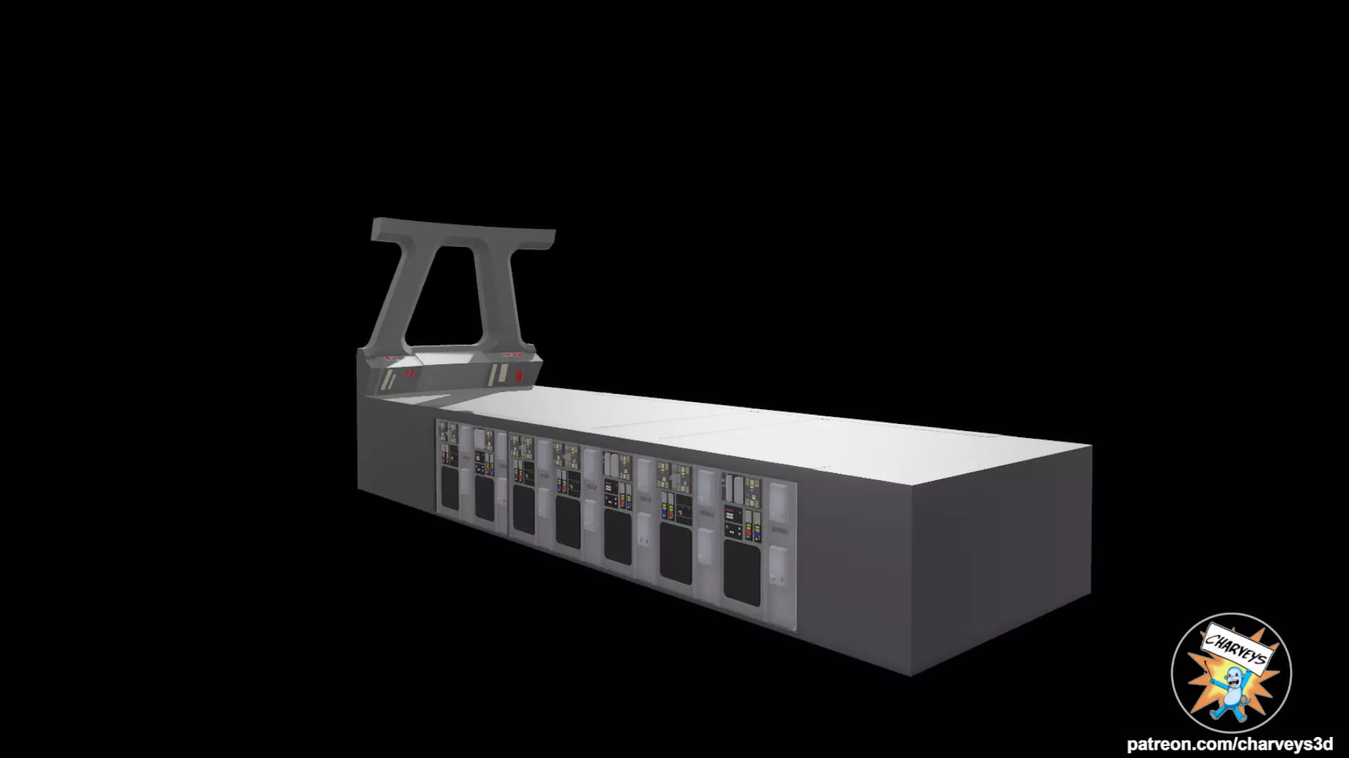 Star Wars Star Destroyer Bridge Diorama for action figures 3D print model_17