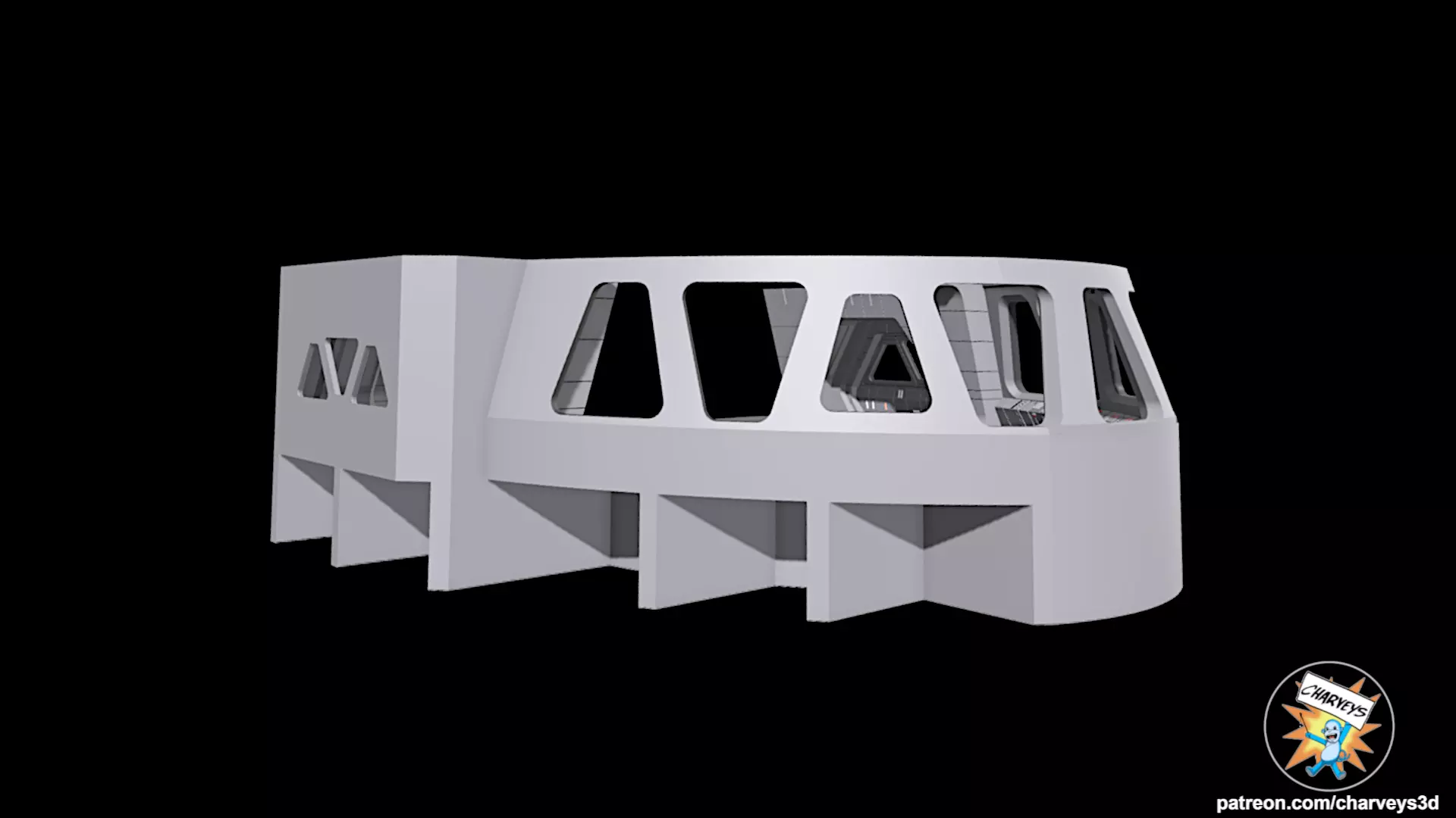 Star Wars Star Destroyer Bridge Diorama for action figures 3D print model_7