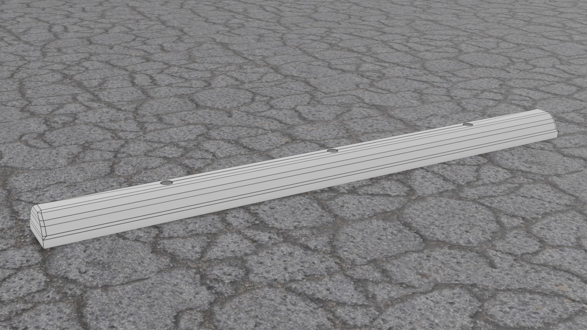 Parking Block 2 Low-poly 3D model_6