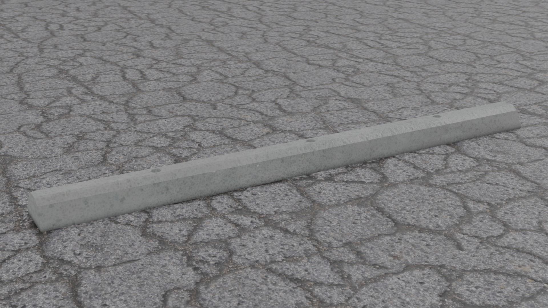 Parking Block 2 Low-poly 3D model_3