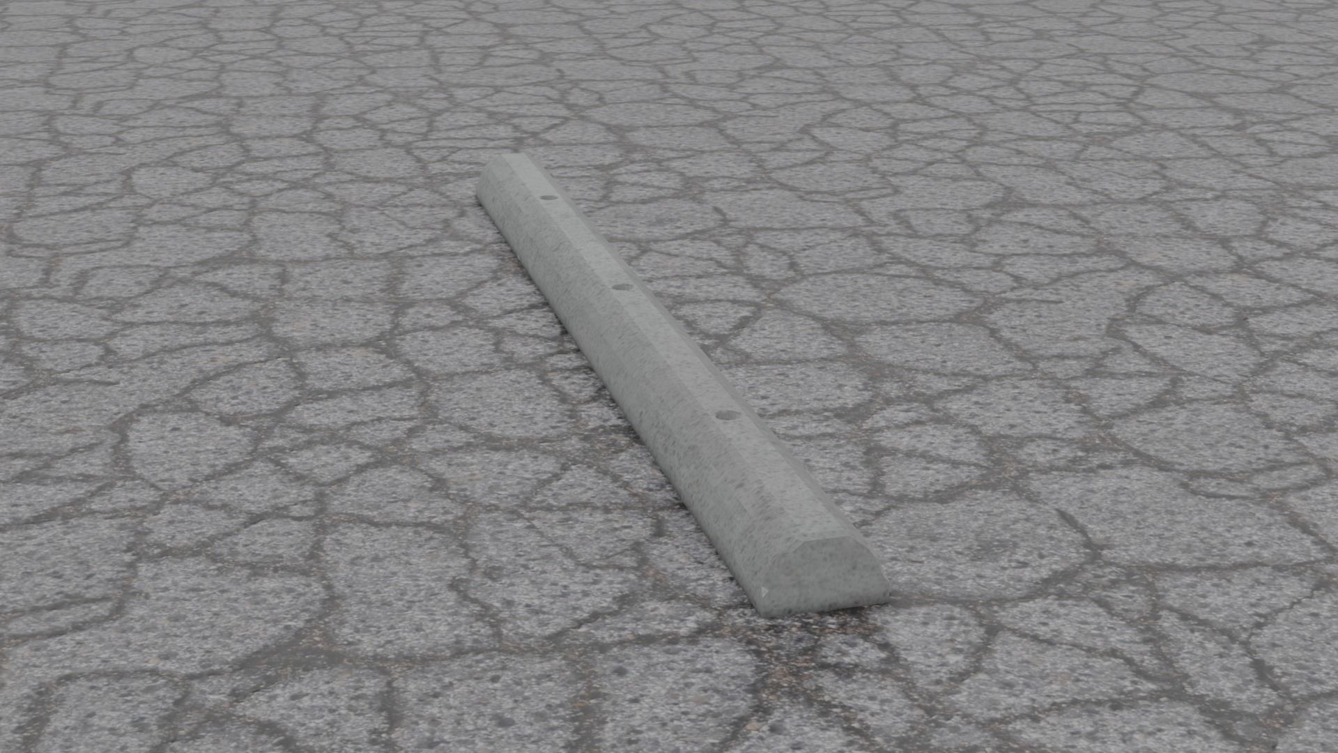 Parking Block 2 Low-poly 3D model_2