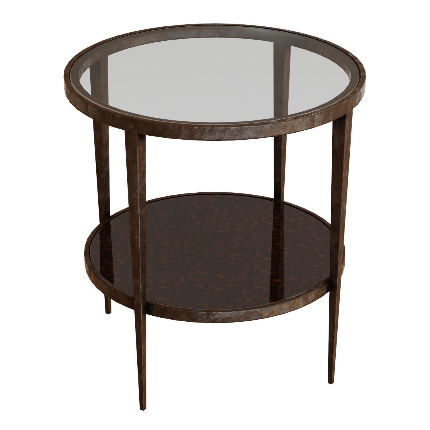 Crate and Barrel Clairemont Round Side Table 3D model_3