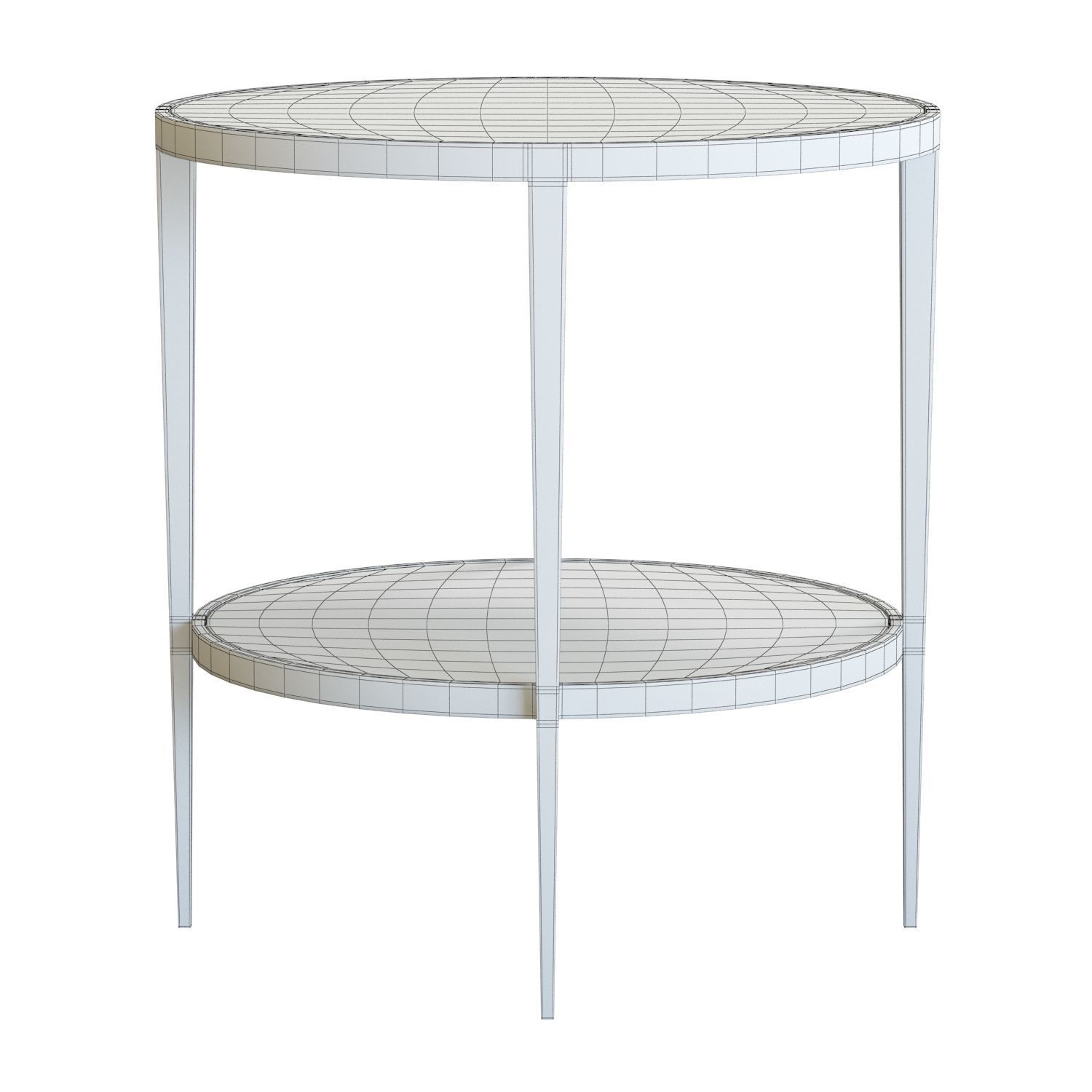 Crate and Barrel Clairemont Round Side Table 3D model_6