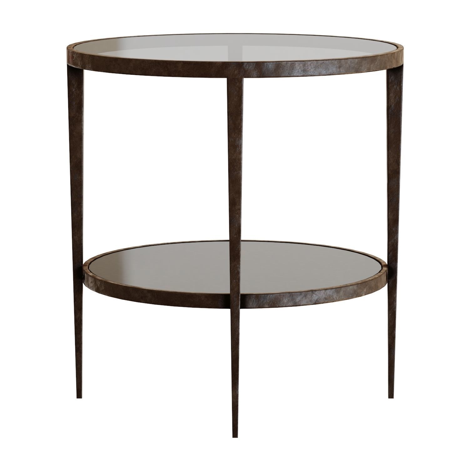 Crate and Barrel Clairemont Round Side Table 3D model_2