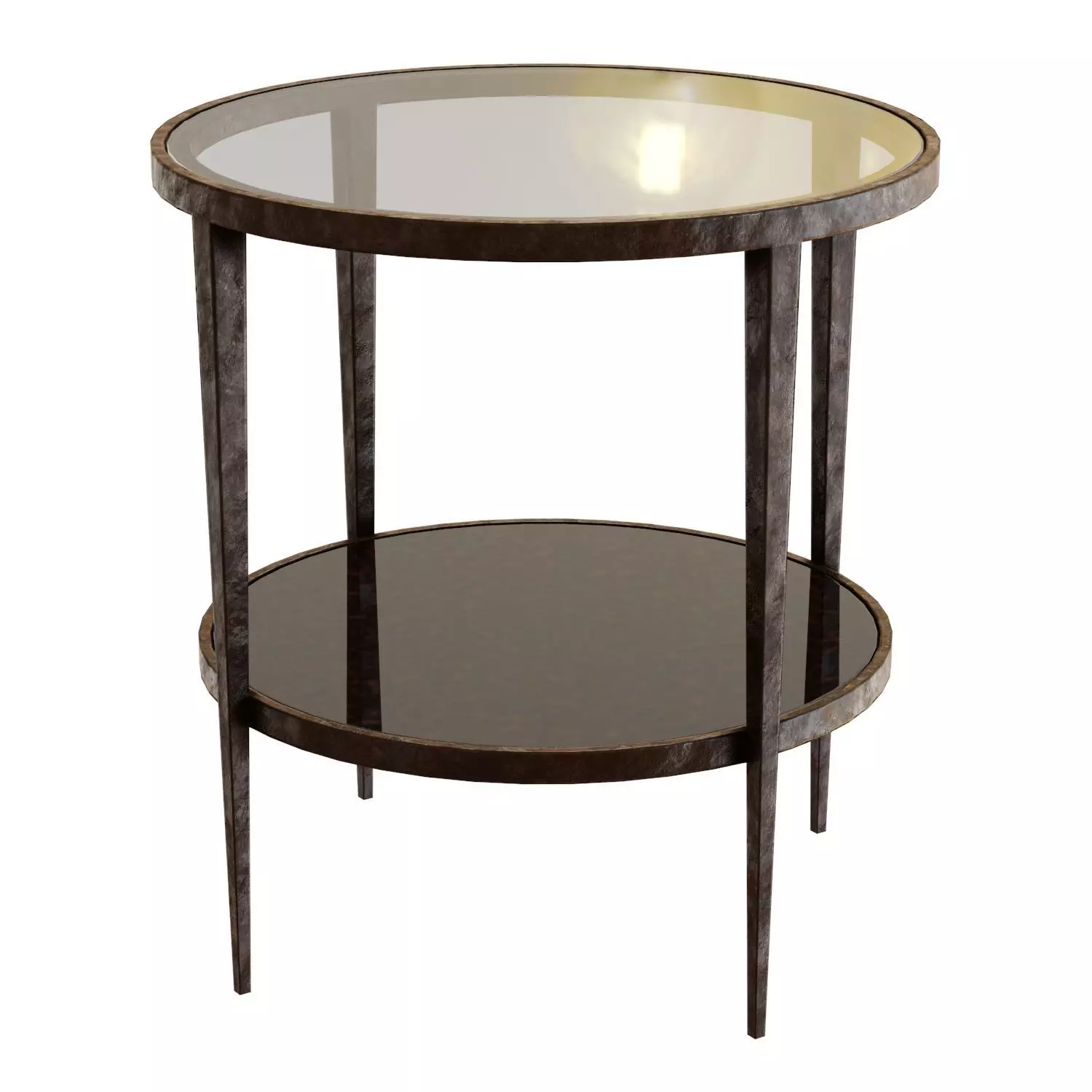 Crate and Barrel Clairemont Round Side Table 3D model_0