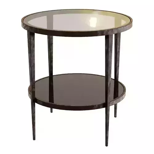 Crate and Barrel Clairemont Round Side Table