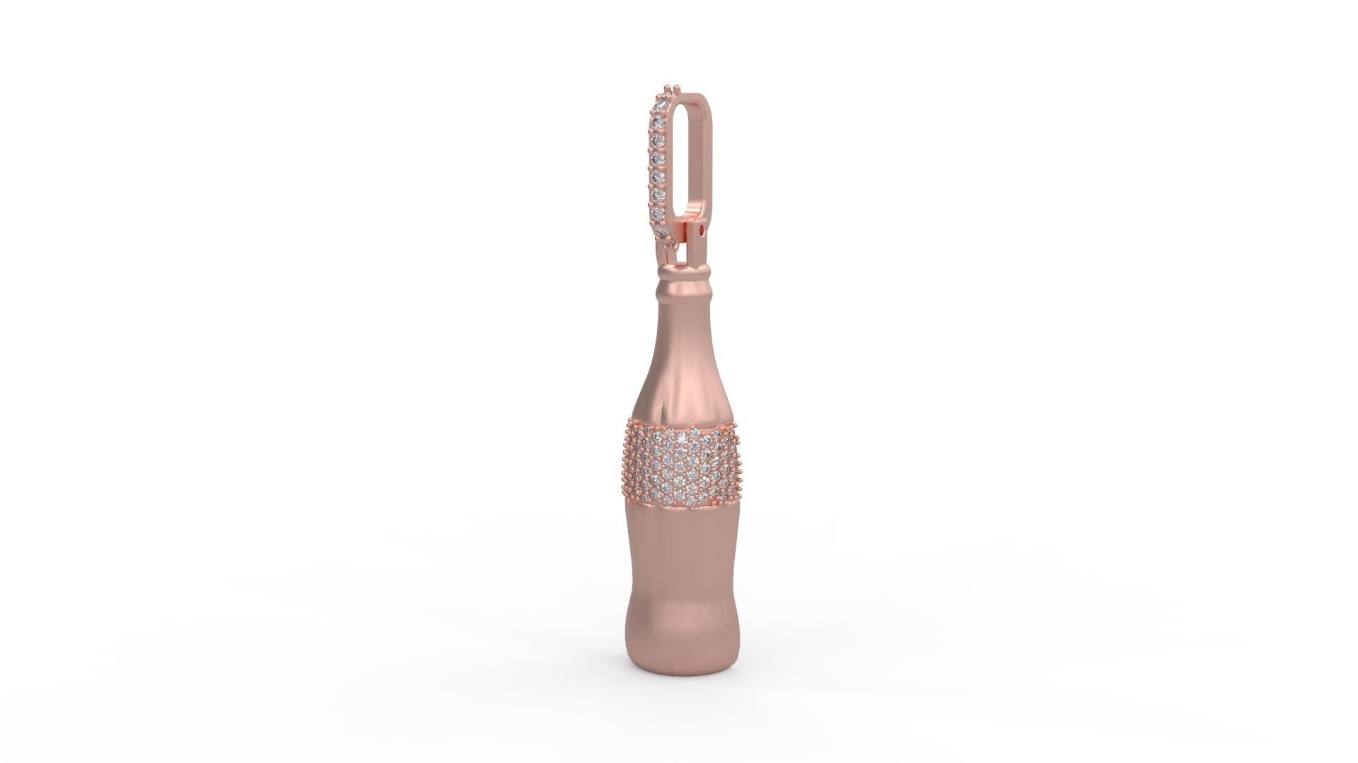 Coca Cola Pendant  3D print model_9