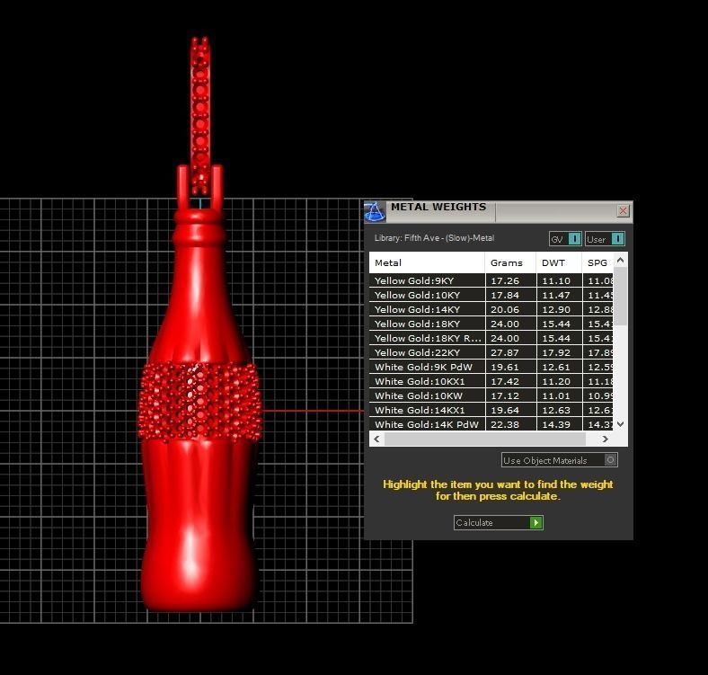 Coca Cola Pendant  3D print model_14