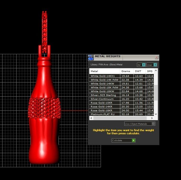 Coca Cola Pendant  3D print model_15