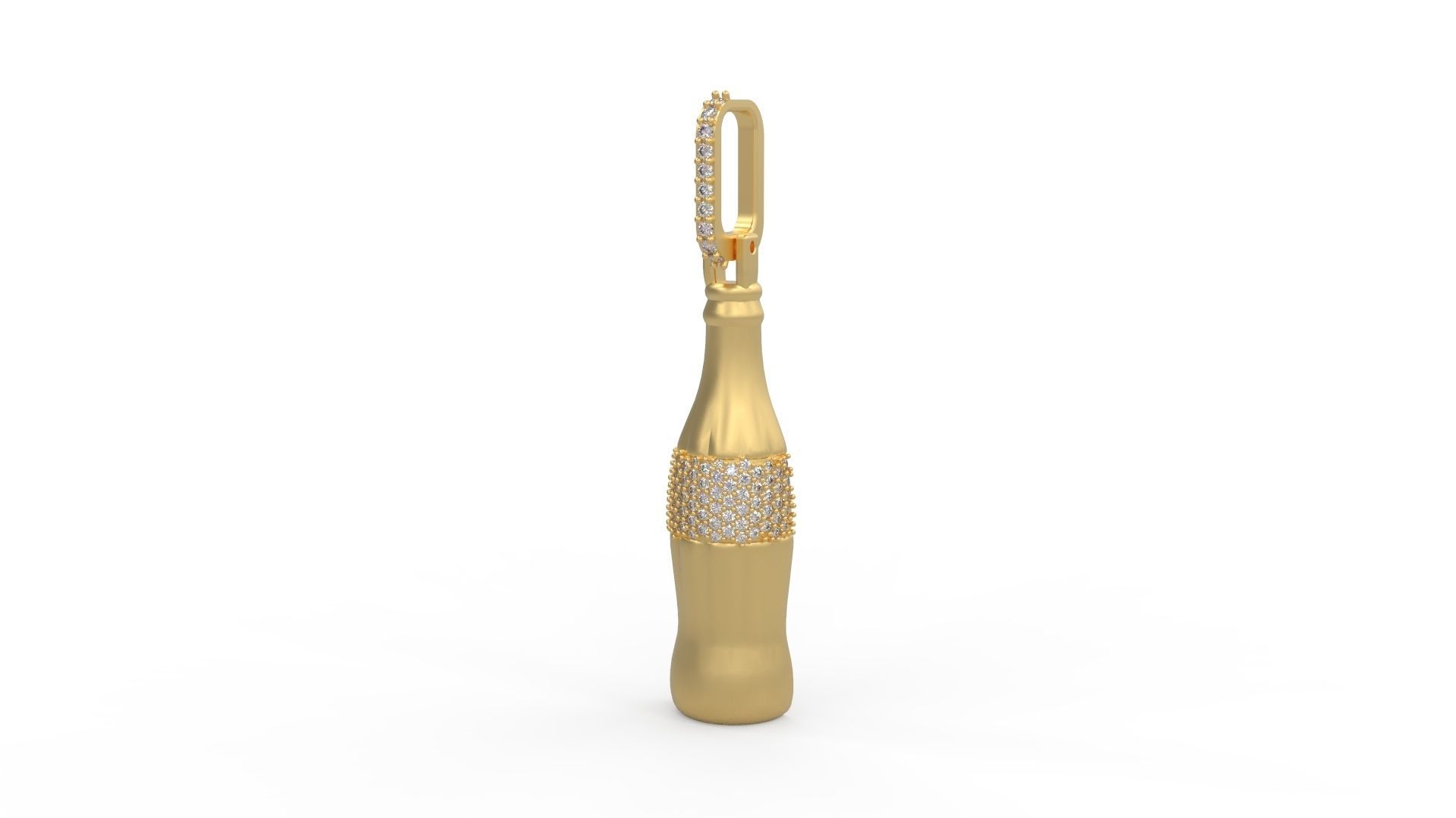 Coca Cola Pendant  3D print model_1