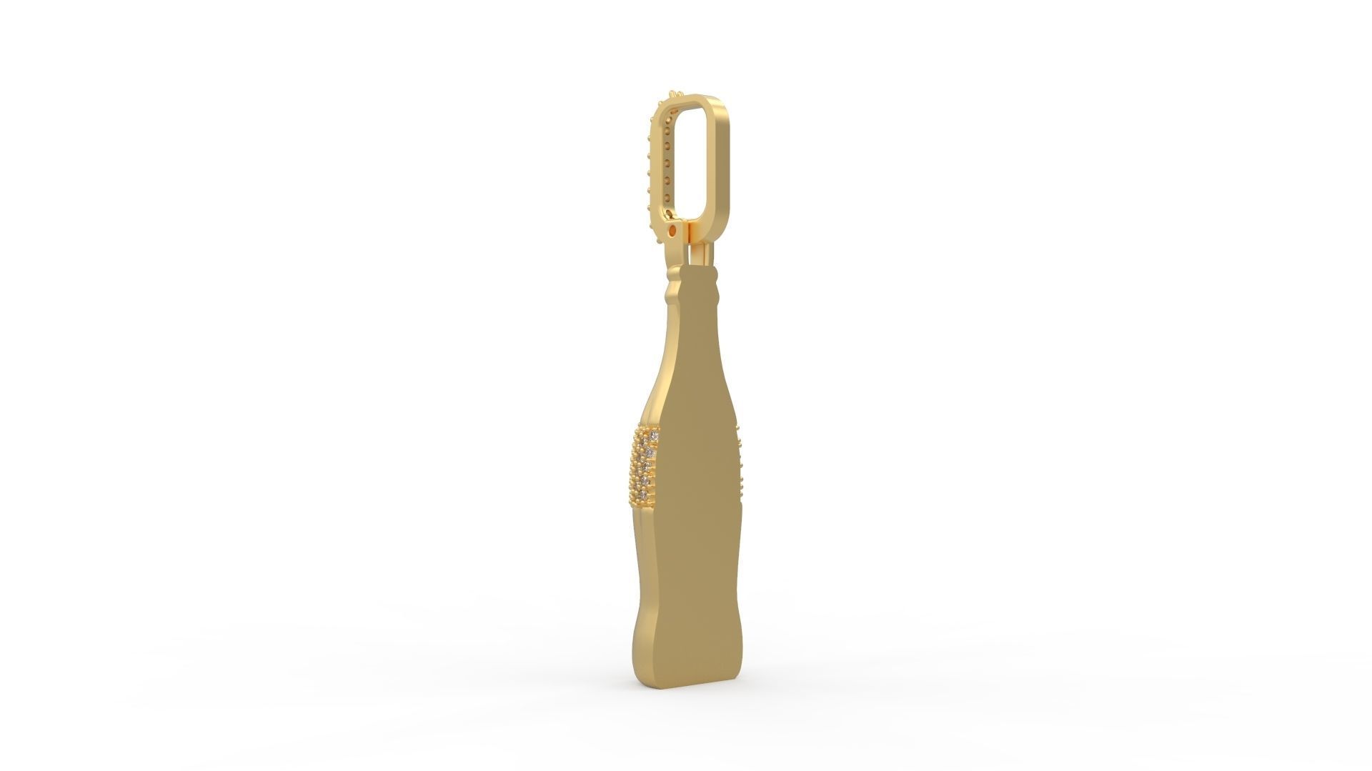 Coca Cola Pendant  3D print model_3