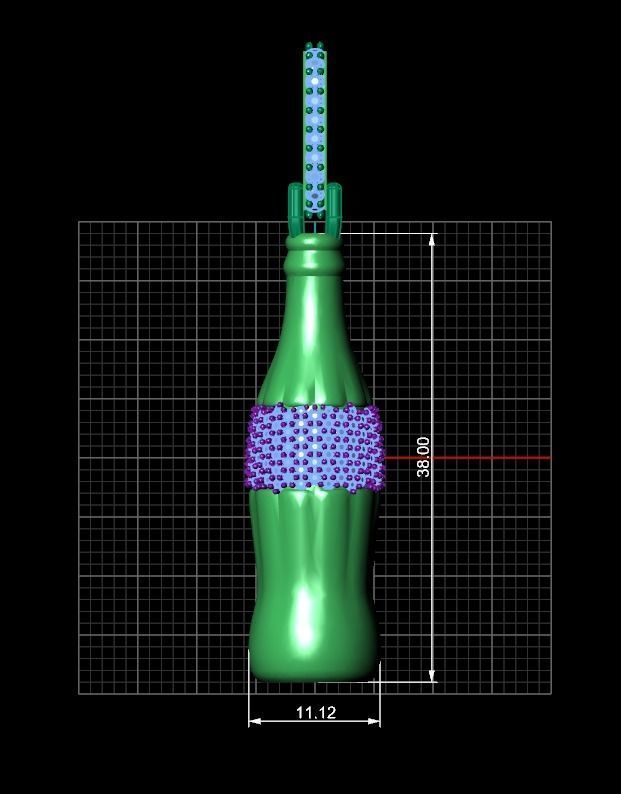 Coca Cola Pendant  3D print model_11