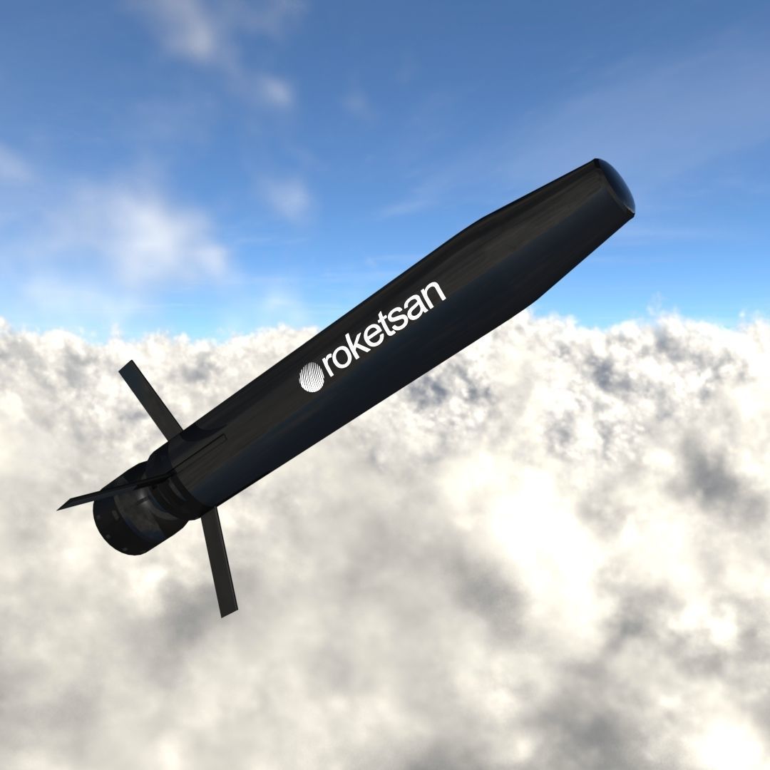 Tanok-120 mm Laser Guided Tank Gun Ammunition Low-poly 3D model_1