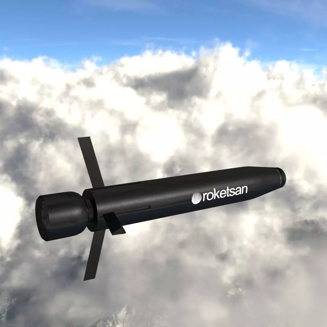 Tanok-120 mm Laser Guided Tank Gun Ammunition Low-poly 3D model_0