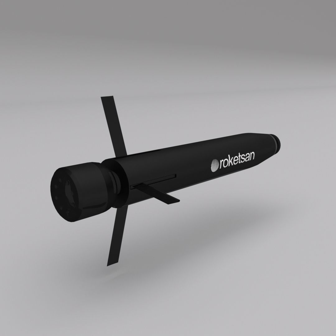 Tanok-120 mm Laser Guided Tank Gun Ammunition Low-poly 3D model_7