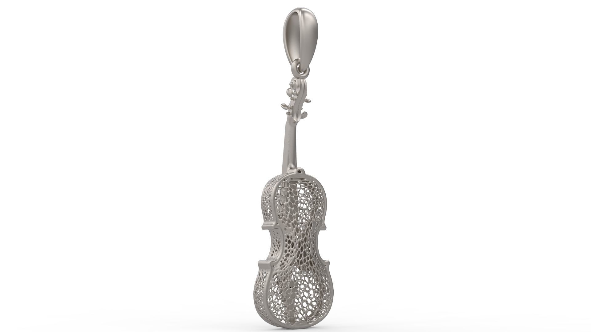 Violin Pendant 3D print model_7