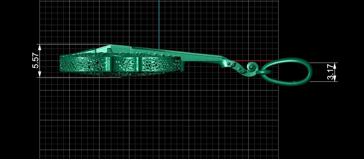 Violin Pendant 3D print model_9