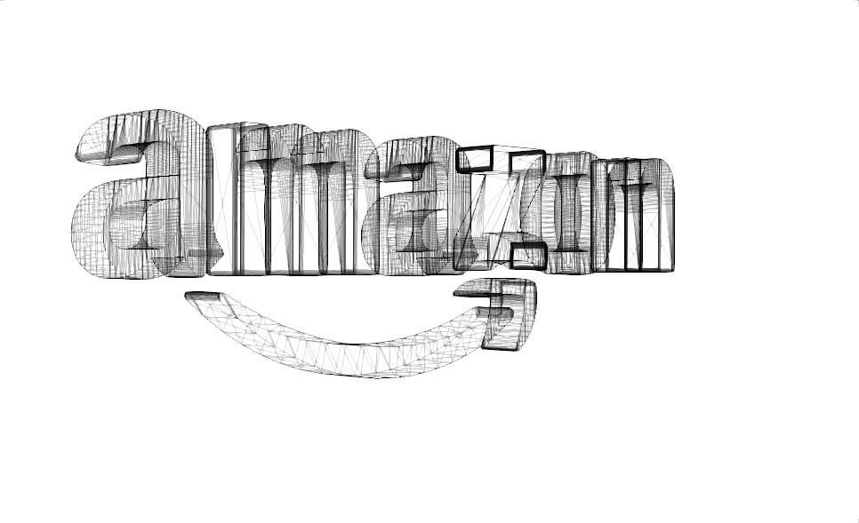 Amazone logo 3D model_6