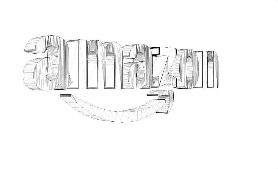 Amazone logo 3D model_7