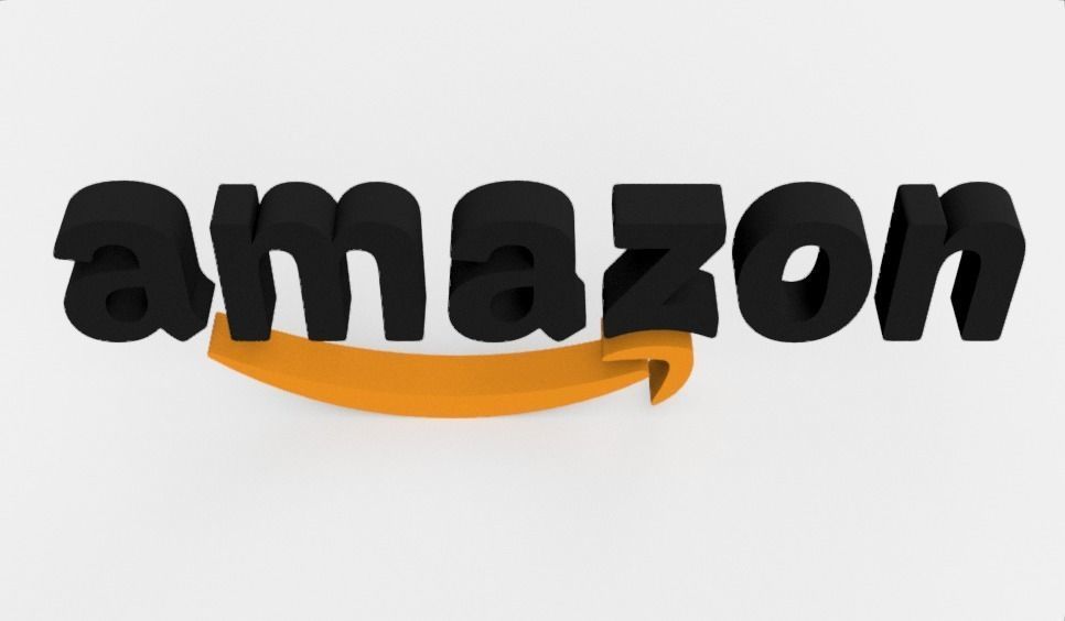 Amazone logo 3D model_3
