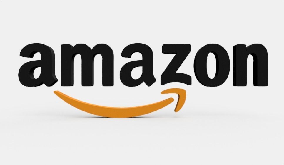 Amazone logo 3D model_2