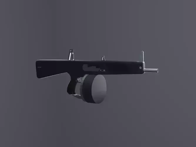 AA12 Gun 3D model Low-poly 3D model